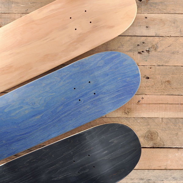 Lot De 5 Planches De Skateboard Blanches (bois Naturel) - Tailles 8 / 8.125 / 8.25 / 8.5