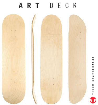 Venom Skateboard Art Unvarnished Deck Pack 8.0"