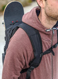 Venom Skateboards PRO Backpack with Skate Carrier - Black - Venom Skateboards