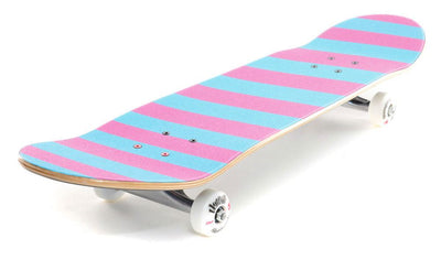 Venom Professional Grade Skateboard Griptape 9" x 33" - Stripes - Neon Pink/Blue - Venom Skateboards