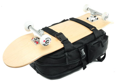 Venom Skateboards PRO Backpack with Skate Carrier - Black - Venom Skateboards