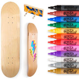 Venom Skateboards Deck & Colour Create Pens + Deck Wall Hanger - Venom Skateboards