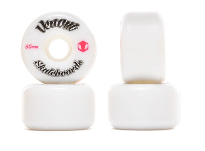 Venom Logo White Skateboard Wheels 50-60mm - Venom Skateboards