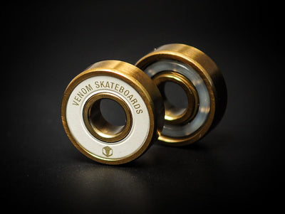 Venom Precision Gold Skateboard Bearings - Skate Rated - Venom Skateboards