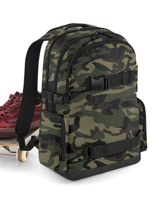 Venom Skateboards PRO Backpack with Skate Carrier - Camo - Venom Skateboards