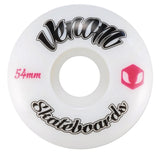 Venom Logo White Skateboard Wheels 50-60mm - Venom Skateboards