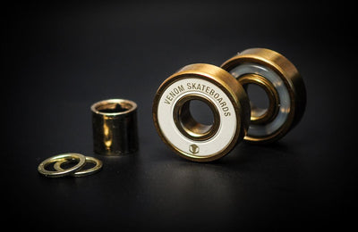 Venom Precision Gold Skateboard Bearings - Skate Rated - Venom Skateboards