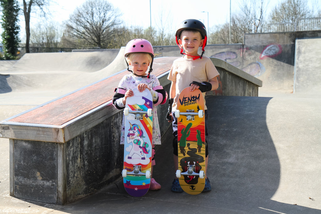 What type of protection for child learning to skateboard?