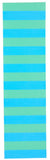 Venom Professional Grade Skateboard Griptape 9" x 33" - Stripes - Neon Green/Blue