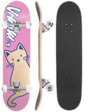 Venom Junior Kids Complete Skateboard - Cat Pink - 7.25"