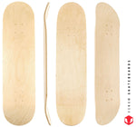 Venom Skateboards ART Deck - UNVARNISHED - 8.0"