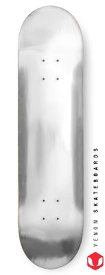 Venom Blank Skateboard Deck - Silver - 8.0"