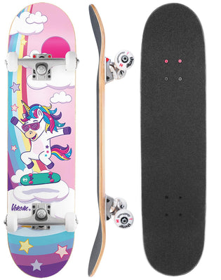 Venom Junior Kids Complete Skateboard - Unicorn Flip - 7.25"