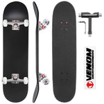 Venom Core Complete Built Skateboard - Matt Black/Raw - 8.0"