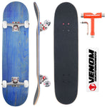 Venom Core Complete Built Skateboard - Blue/Raw - 8.0