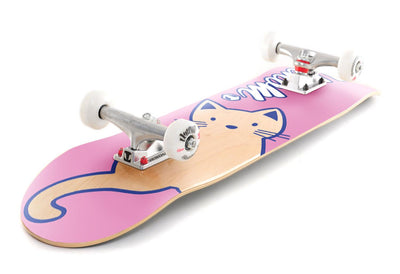 Venom Junior Kids Complete Skateboard - Cat Pink - 7.25"