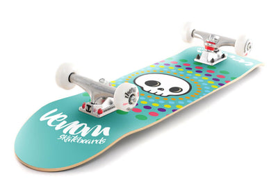 Venom Core Complete Skateboard - Skull Spots Teal - 7.75"