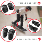 Venom Triple Knee/Elbow/Wrist Pad Set - Adult/Junior