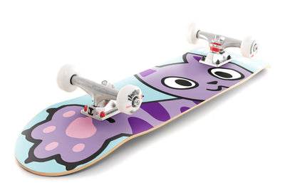 Venom Junior Kids Complete Skateboard - Kitty Swipe Blue - 7.25"