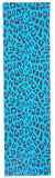Venom Professional Grade Skateboard Griptape 9" x 33" - Leopard - Neon Blue