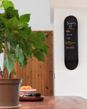 Venom Skateboards Kids Matt Black Chalkboard / Message Board / Bedroom Door Sign Skateboard Deck With Chalk Pack - Venom Skateboards