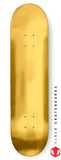 Venom Blank Skateboard Deck - Gold - 8.0" - Venom Skateboards