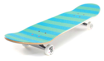 Venom Professional Grade Skateboard Griptape 9" x 33" - Stripes - Neon Green/Blue - Venom Skateboards