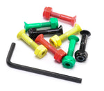 Venom Hardware - 1" - Allen - Rasta - Venom Skateboards