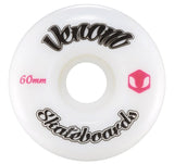 Venom Logo White Skateboard Wheels 50-60mm - Venom Skateboards