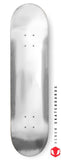 Venom Blank Skateboard Deck - Silver - 8.0" - Venom Skateboards