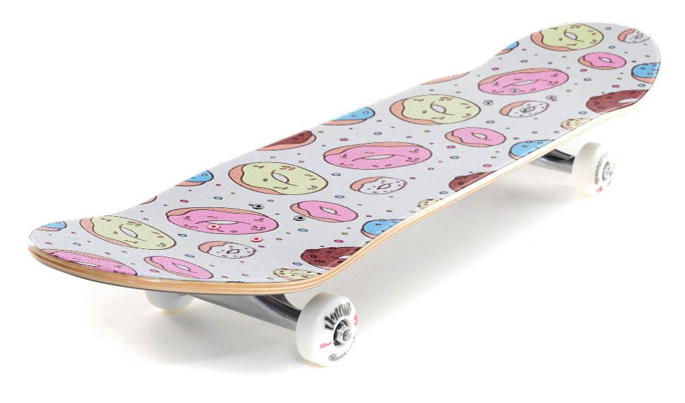 KAAVIYO Grip Tape Skateboard Flamant Rose Doodle – Bande Antidérapante Auto-adhésive 9x33in Ou 44x10in, Sans Bulles, Découpe Facile