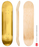 Venom Blank Skateboard Deck - Gold - 8.0" - Venom Skateboards