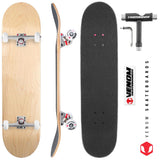 Venom Skateboards Complete Skateboard & Pens Natural - 8.0" - Venom Skateboards