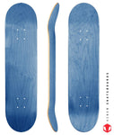 Venom Blank Skateboard Deck - Blue - 7.75" to 8.25" - Venom Skateboards