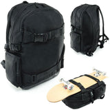 Venom Skateboards PRO Backpack with Skate Carrier - Black - Venom Skateboards