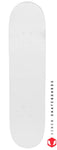 Venom Blank Skateboard Deck - Matt White - 8.0" - Venom Skateboards